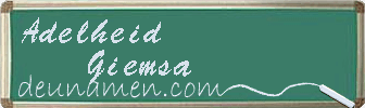 Adelheid Giemsa Visitenkarte